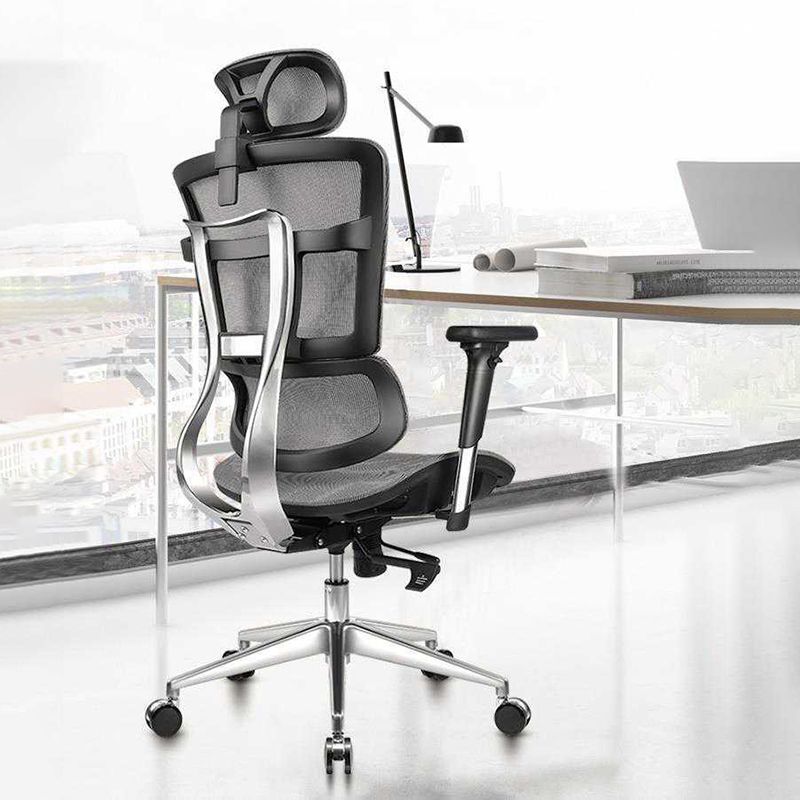 Modern Ergonomic Mesh Task Chair High Back Adjustable Arms Swivel Chair Clearhalo 'furn' 'furn_office_chair' 'Furniture' 'Office Chairs' 'Office Furniture' 'office_chair' 1200x1200_0b98e2c5-577d-452c-aac6-9940287b2208
