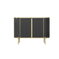 Glam Buffet Sideboard Stone Cabinets Dining Buffet for Living Room Clearhalo 'buffet_sideboard' 'Buffets & Sideboards' 'furn' 'furn_buffet_sideboard' 'Furniture' 'Kitchen & Dining Furniture' 1200x1200_0b98f2f9-fdb6-436e-af40-63e2c71a4f7d