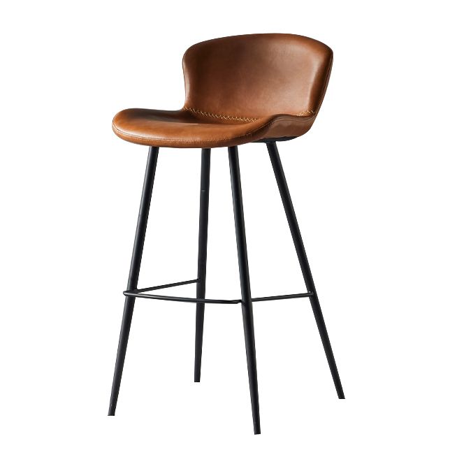 Metal Industrial Kitchen Dining Room Armless Stool Low Back Bar Stool Clearhalo 'Bar Furniture' 'Bar Stools' 'bar_stools' 'Furniture' 'furniture_bar_stools' 'Kitchen & Dining Furniture' 1200x1200_0b9a0434-84db-43ab-b144-c5cef1fcc9b5