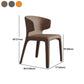 Matte Finish Solid Back Chair for Dining Room Faux Leather Contemporary Dining Chair Clearhalo 'Dining Chairs' 'Dining Tables & Seating' 'dining_chair' 'furn' 'furn_dining_chair' 'Furniture' 'Kitchen & Dining Furniture' 1200x1200_0b9d2a69-db70-4507-92f6-97a62028020d