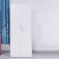 Contemporary Two Doors Wardrobe Armoire Steel Wardrobe Closet Clearhalo 'Armoires & Wardrobes' 'armoires_wardrobes' 'Bedroom Furniture' 'furn' 'furn_armoires_wardrobes' 'Furniture' 1200x1200_0b9d5e59-7fad-4b1f-93e7-31bcca932eb7