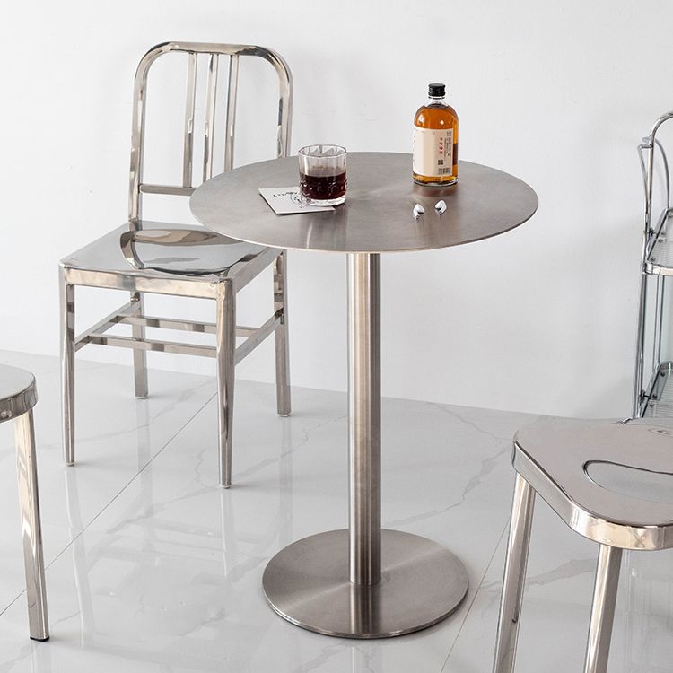 Industrial Style Silver Dining Table Stainless Steel Table for Home Use Clearhalo ' dining_table' 'Dining Tables & Seating' 'Dining Tables' 'furn' 'furn_dining_table' 'Furniture' 'furniture_dining_table' 'Kitchen & Dining Furniture' 'kitchen&dining_furn' 'kitchen' 'kitchen_dining_table' 1200x1200_0b9d867c-44dc-45c6-922d-7a911c775c4a