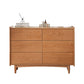 Modern Rectangle Wood Side Cabinet Soft Close Drawers Storage Cabinet