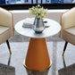 Round Table 23.6'' Dinette Table Traditional Luxury Dinner Room Table with Pedestal Casual Clearhalo ' dining_table' 'Dining Tables & Seating' 'Dining Tables' 'furn' 'furn_dining_table' 'Furniture' 'furniture_dining_table' 'Kitchen & Dining Furniture' 'kitchen&dining_furn' 'kitchen' 'kitchen_dining_table' 1200x1200_0b9efd69-713b-403f-9cb1-52a0aaf374c9