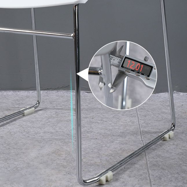 Modern Style Task Chair Plastic Armless Office Chair with Metal Legs Clearhalo 'furn' 'furn_office_chair' 'Furniture' 'furniture_office_chair' 'Office Chairs' 'Office Furniture' 'office_chair' 1200x1200_0ba045e3-bc55-464d-a42a-ee944b90aa68