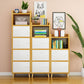 Contemporary Standard Bookcase Manufactured Wood Shelf with Doors for Home Office Clearhalo 'Bookcases' 'furn' 'furn_bookcases' 'Furniture' 'furniture_bookcases' 'kitchen' 'kitchen_bookcases' 'Living Room Furniture' 'Office Furniture' 1200x1200_0ba294ff-3db7-40d9-aea9-40f069cc788c
