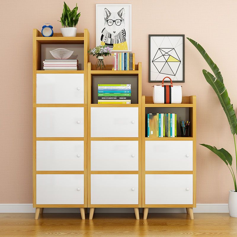 Contemporary Standard Bookcase Manufactured Wood Shelf with Doors for Home Office Clearhalo 'Bookcases' 'furn' 'furn_bookcases' 'Furniture' 'furniture_bookcases' 'kitchen' 'kitchen_bookcases' 'Living Room Furniture' 'Office Furniture' 1200x1200_0ba294ff-3db7-40d9-aea9-40f069cc788c