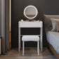 Modern White Vanity Solid Wood Makeup Dressing Table Stool Set Clearhalo 'Bedroom Furniture' 'furn' 'furn_makeup_vanities' 'Furniture' 'Makeup Vanities' 'makeup_vanities' 1200x1200_0ba3c250-0815-4740-ae03-0c02e3e271ab