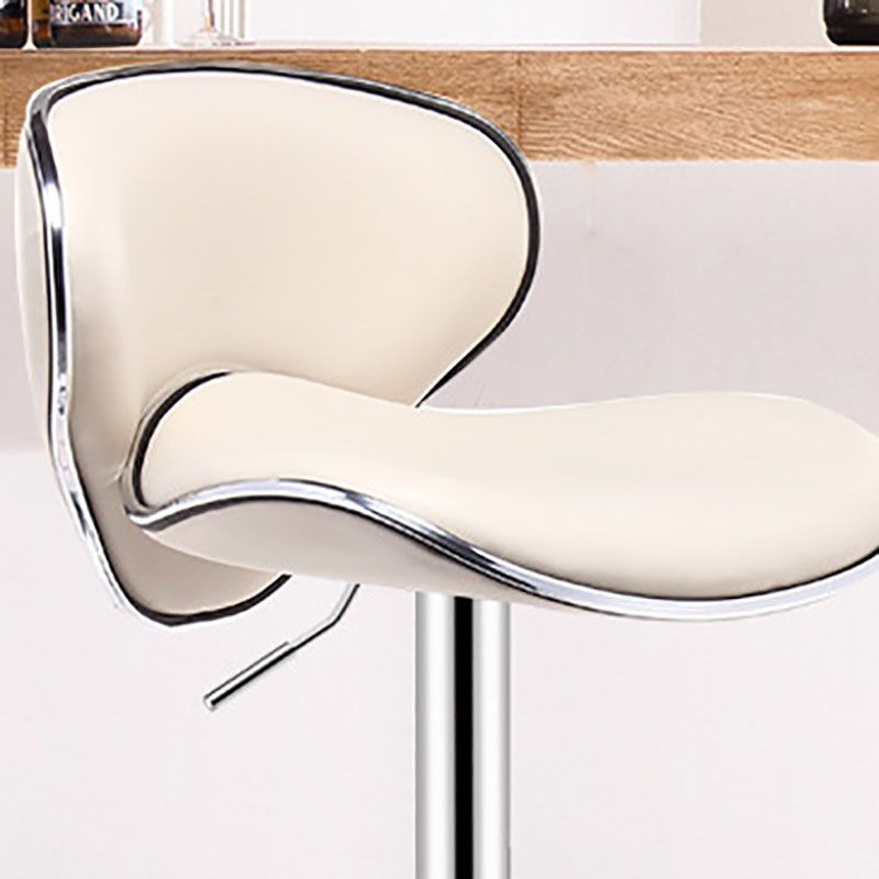 Contemporary Metal Barstool PU Leather Footrest Upholstered Counter Stool Clearhalo 'Bar Furniture' 'Bar Stools' 'bar_stools' 'furn' 'furn_bar_stools' 'Furniture' 'Kitchen & Dining Furniture' 1200x1200_0ba63ef8-46c0-4112-af56-0d2c8168fa10