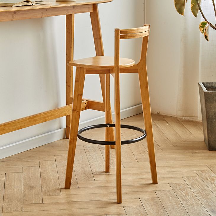 Contemporary Bar Stool Armless Wood Low Back Counter Chair with Footrest Clearhalo 'Bar Furniture' 'Bar Stools' 'bar_stools' 'furn' 'furn_bar_stools' 'furniture_bar_stools' 'Kitchen & Dining Furniture' 'kitchen&dining_furn' 'kitchen' 'kitchen_furn' Furniture' 1200x1200_0ba6436f-224c-459c-b143-8d6c3aa26f65