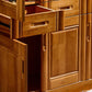 Contemporary File Cabinet Rubber Wood Frame Vertical File Cabinet with Shelves Clearhalo 'Filing Cabinets' 'filling_cabinets' 'furn' 'furn_filling_cabinets' 'Furniture' 'Office Furniture' 1200x1200_0ba6c151-4ace-4568-bc50-fd850316d74b