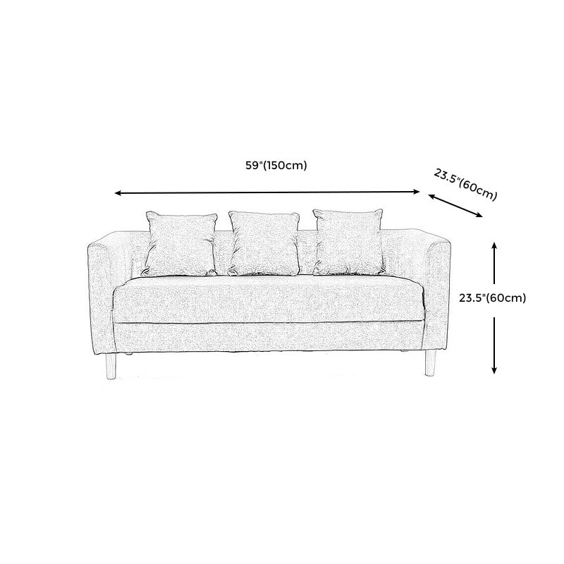 Sofa with 3 Pillows 3 Seater Hair Pin Legs Seating for Bonus Room Clearhalo 'furn' 'furn_sofas' 'Furniture' 'furniture_sofas' 'kitchen' 'kitchen_sofas' 'Living Room Furniture' 'Sofa' 'sofas' 1200x1200_0ba76ceb-2a62-4e31-b45b-e3868311b9c7