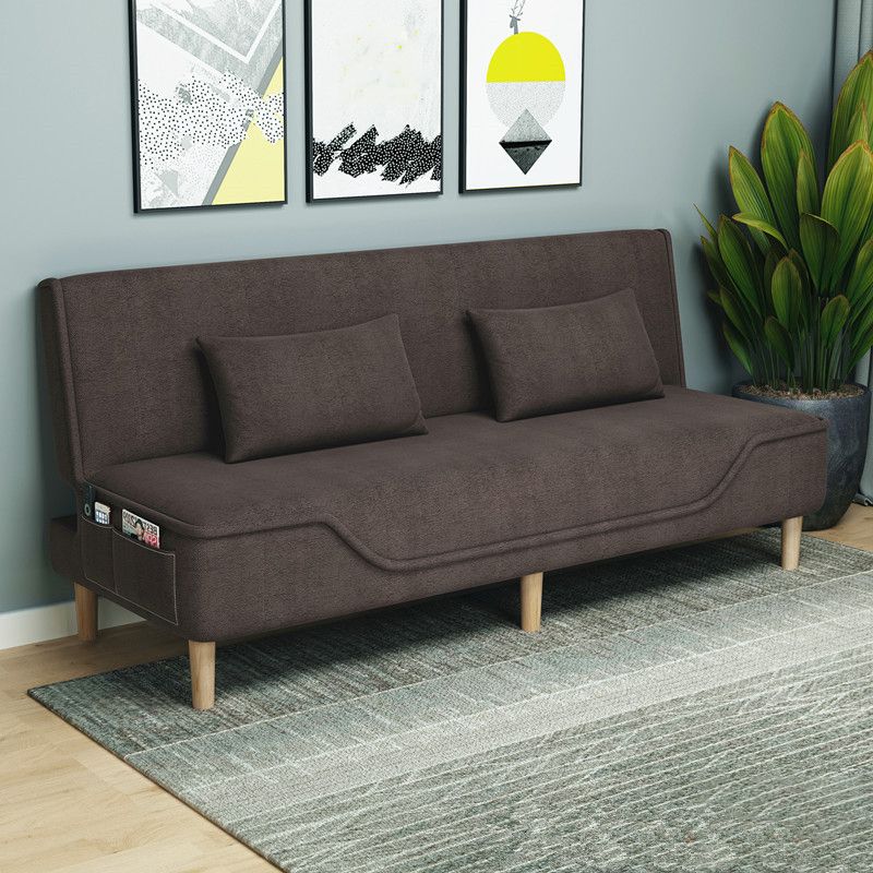 Contemporary Living Room Tight Back Sleeper Armless Linen Seating Clearhalo 'furn' 'furn_sofas' 'Furniture' 'Living Room Furniture' 'Sofa' 'sofas' 1200x1200_0ba7c362-d189-4802-b9b7-129605054ce3