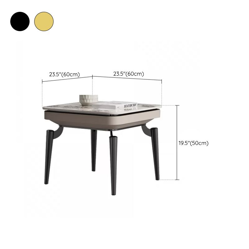 Table d'appoint en métal luxueuse Pierre 4 jambes SOFFA