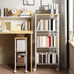 Modern Etagere Bookshelf Open Back Bookcase for Home With Shelves