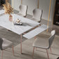 Designer Style 1/4/5/7 Pieces Dinette Set Rectangle Dining Table Set Clearhalo 'Dining Room Sets' 'Dining Tables & Seating' 'dining_room_set' 'furn' 'furn_dining_room_set' 'Furniture' 'furniture_dining_room_set' 'Kitchen & Dining Furniture' 1200x1200_0bacb4bc-5213-44a5-941d-a081105c0acf