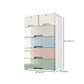 Plastic Storage Cabinet with Legs Modern Wardrobe Armoire for Home