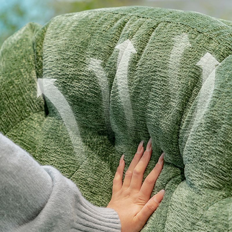 Reclinabile standard di rocker girevole contemporaneo in velluto/in pelle finta