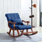 Cotton Blend/Fabric Lounge Chair with Sled Base Pillow Back Armchair