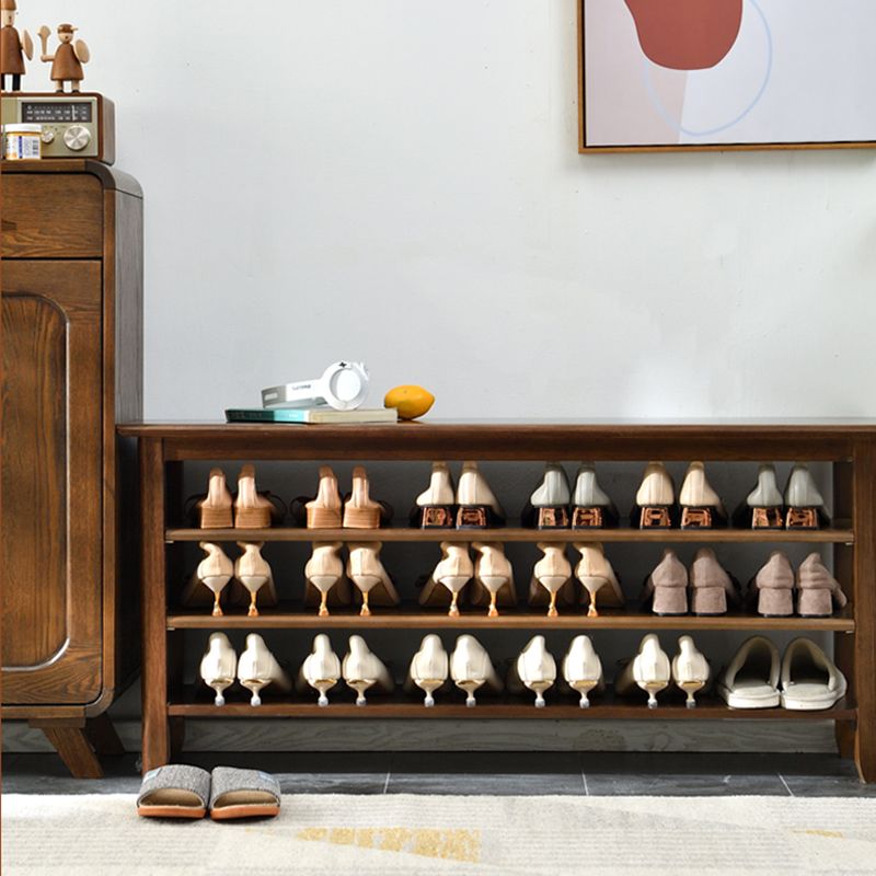 Contemporary Seating Bench Solid Wood Rectangle Bench with Storage Clearhalo 'Benches' 'Chairs & Seating' 'furn' 'furn_benches' 'Furniture' 'Living Room Furniture' 1200x1200_0bb0b738-b4bb-4392-bc6b-73510227e9eb