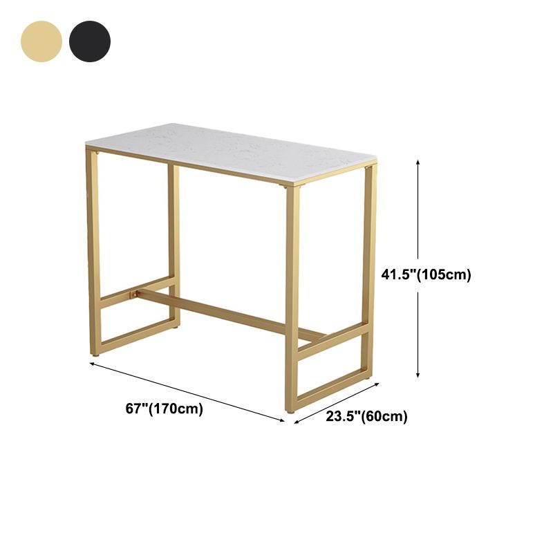 Contemporary Marble Pub Height Dining Table Trestle Indoor Counter Height Dining Table Clearhalo 'Bar Furniture' 'Bar Tables' 'bar_tables' 'furn' 'furn_bar_tables' 'Furniture' 'furniture_bar_tables' 'Kitchen & Dining Furniture' 'kitchen&dining_furn' 'kitchen' 1200x1200_0bb115f0-df62-40d2-bfcf-532d489c0d8c