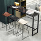 Modern Rectangle Pub Table Set 1/4 Pieces Marble Top Bar Table with Metal Stools Clearhalo 'Bar Furniture' 'furn' 'furn_home_bar_bar_sets' 'Furniture' 'Home Bars & Bar Sets' 'home_bar_bar_sets' 'Kitchen & Dining Furniture' 1200x1200_0bb146e9-bade-4309-8a96-11f82c36ac74