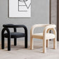 Offener Esszimmerstuhl mit mattem Finish, Designer-Stil, Wohnzimmer-Sessel aus Samt