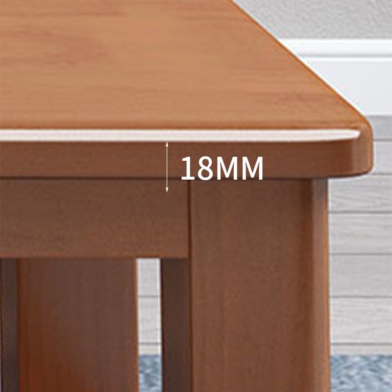 長方形の4脚ベースソリッドウッドテーブルストレージシェルフの北欧スタイルのコーヒーテーブル