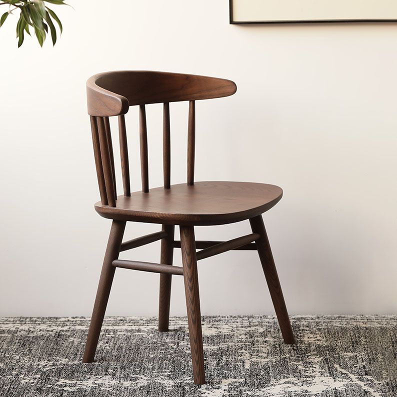 Silla lateral de madera sólida silla lateral tradicional windsor para comedor