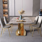 Luxury 1/2/5/7 Pieces Grey Dining Set Sintered Stone Dining Table Set with Leather Chairs Clearhalo 'Dining Room Sets' 'Dining Tables & Seating' 'dining_room_set' 'furn' 'furn_dining_room_set' 'Furniture' 'furniture_dining_room_set' 'Kitchen & Dining Furniture' 'kitchen&dining_furn' 'kitchen' 1200x1200_0bb753a1-4bc3-4fd6-9c27-3b811a8dc510