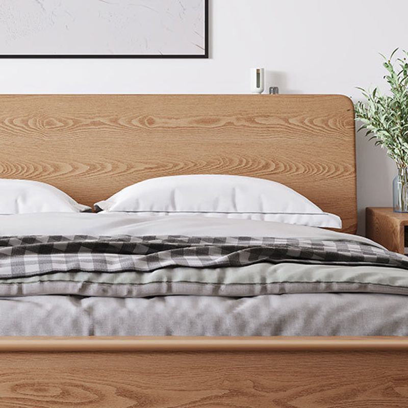 Contemporary Standard Bed Espresso Solid Wood Panel Bed with Headboard Clearhalo 'Bedroom Furniture' 'Beds' 'furn' 'furn_beds' 'Furniture' 1200x1200_0bb76694-744d-4463-bf80-2d539f091966