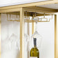 Sintered Stone Bistro Bar Table Modern Gold Frame Bar Table for Living Room Clearhalo 'Bar Furniture' 'Bar Tables' 'bar_tables' 'furn' 'furn_bar_tables' 'Furniture' 'Kitchen & Dining Furniture' 1200x1200_0bb87436-efdf-4cea-afcf-2d1b2ff67155