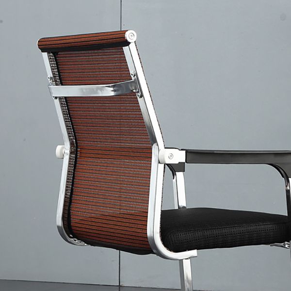 Modern Desk Chair Mesh Computer Chair Conference Chair No Wheels Clearhalo 'furn' 'furn_office_chair' 'Furniture' 'Office Chairs' 'Office Furniture' 'office_chair' 1200x1200_0bb89feb-2489-43d9-8352-5b91ada1cd03