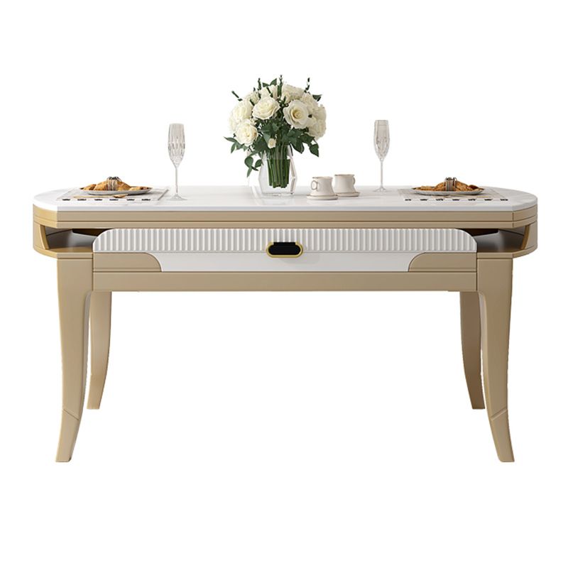 Set di tavoli da pranzo in pietra bianca moderna 1/2/5/7 PC SET DI PANGE FORMALE STANDARGE ALTENZA