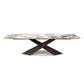 Stone Rectangle Top Dining Table Traditional Luxury Dining Table with Pedestal Base Clearhalo 'Dining Tables & Seating' 'Dining Tables' 'dining_table' 'furn' 'furn_dining_table' 'Furniture' 'furniture_dining_table' 'Kitchen & Dining Furniture' 1200x1200_0bba6594-7b80-42fa-bb64-d2577c454363