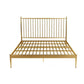 84,65 inch breed eigentijdse latbed metalen bed met hoofdeinde