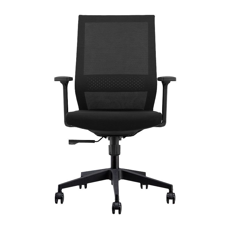 Modern Desk Chair Mesh Computer Chair in Black/Blue Mid-Back Chair with Wheels Clearhalo 'furn' 'furn_office_chair' 'Furniture' 'Office Chairs' 'Office Furniture' 'office_chair' 1200x1200_0bbc4440-08f9-4a74-a317-52667a9d6727