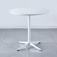 Metal Contemporary Round Dining Table Wood Top Table for Dining Room and Kitchen Clearhalo ' dining_table' 'Dining Tables & Seating' 'Dining Tables' 'Furniture' 'furniture_dining_table' 'Kitchen & Dining Furniture' 'kitchen&dining_furn' 'kitchen' 'kitchen_dining_table' 1200x1200_0bbd781e-e322-4d56-bd46-f03fb5f9f292