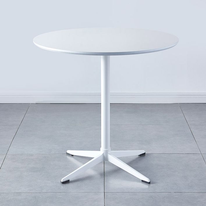 Metal Contemporary Round Dining Table Wood Top Table for Dining Room and Kitchen Clearhalo ' dining_table' 'Dining Tables & Seating' 'Dining Tables' 'Furniture' 'furniture_dining_table' 'Kitchen & Dining Furniture' 'kitchen&dining_furn' 'kitchen' 'kitchen_dining_table' 1200x1200_0bbd781e-e322-4d56-bd46-f03fb5f9f292