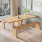 Modern 1/2/5 Pieces Dining Set Rectangle Ash Wood Dining Table for Dining Room