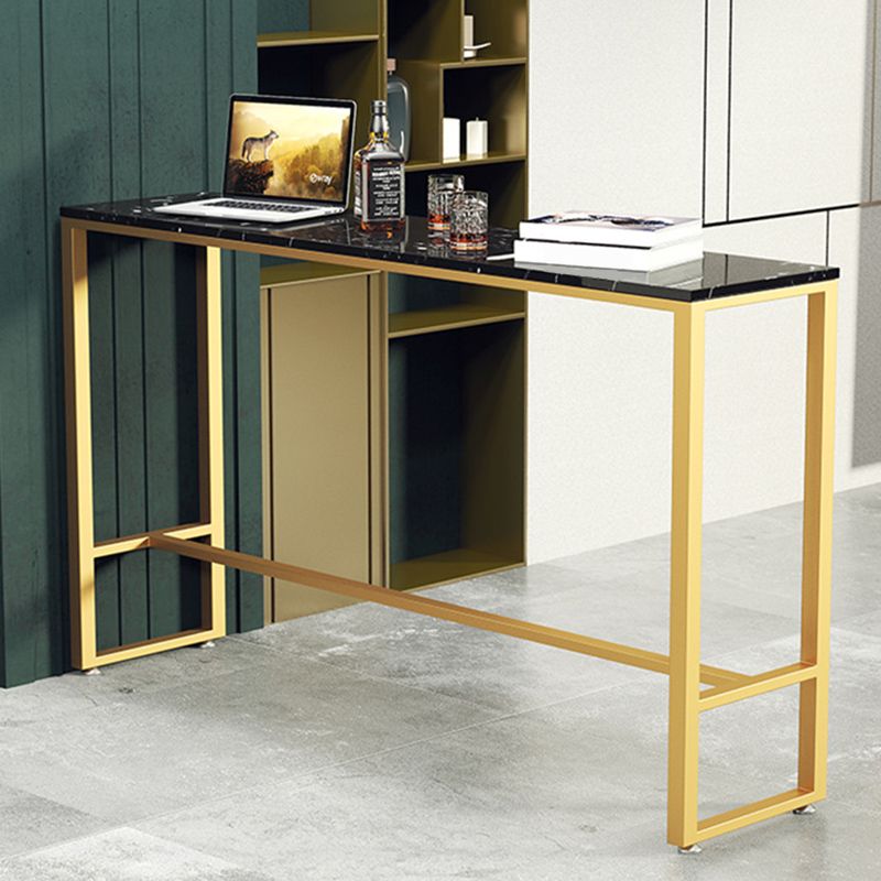 Glam Rectangle Pub Set 1/4 Pieces Counter Table with Upholstered Stools Clearhalo 'Bar Furniture' 'furn' 'furn_home_bar_bar_sets' 'Furniture' 'Home Bars & Bar Sets' 'home_bar_bar_sets' 'Kitchen & Dining Furniture' 1200x1200_0bbf6e5a-0207-4265-aceb-c9e819f63d57