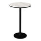 Modern Round Bar Table Set 1/3 Pcs Stone Top Bar Table and Metal Stools Clearhalo 'Bar Furniture' 'furn' 'furn_home_bar_bar_sets' 'Furniture' 'Home Bars & Bar Sets' 'home_bar_bar_sets' 'Kitchen & Dining Furniture' 1200x1200_0bbfb779-7acd-4677-bd00-133fa5ca4631