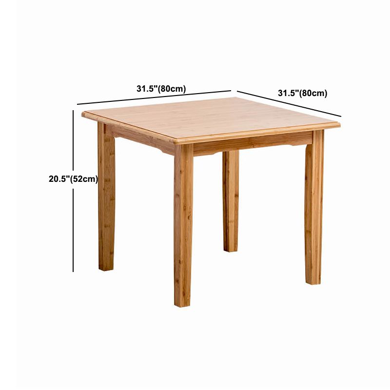 Tavolino in legno rettangolare nordico 4 gambe tavolo da cocktail naturale