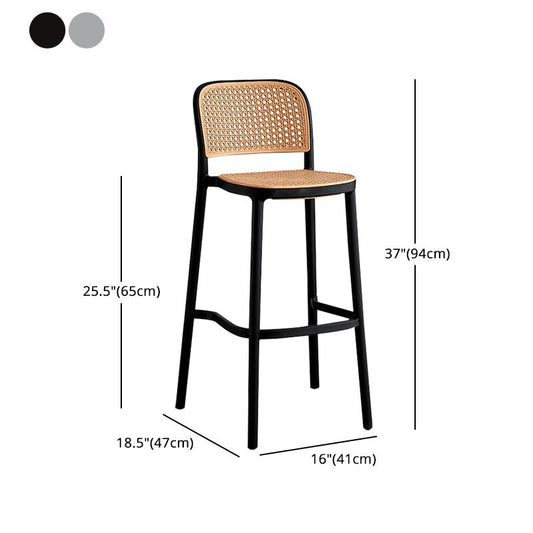 Modern Backrest Bar Chair Home Balcony Faux Leather Counter Chair Stool Clearhalo 'Bar Furniture' 'Bar Stools' 'bar_stools' 'furn' 'furn_bar_stools' 'furniture_bar_stools' 'Kitchen & Dining Furniture' 'kitchen&dining_furn' 'kitchen' 'kitchen_furn' Furniture' 1200x1200_0bc2433d-ba7a-4064-9a68-c6fcd40d031e