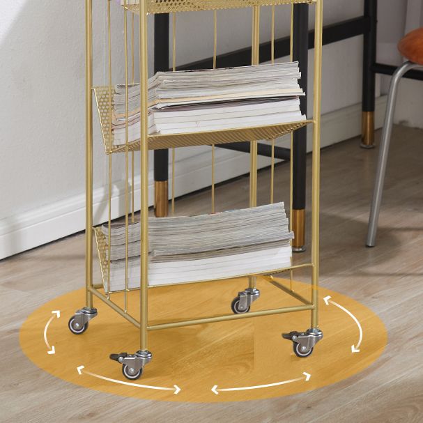 13.8"L Glam Style Bookcase Open Back Shelf Bookcase for Office and Study Room Clearhalo 'Bookcases' 'furn' 'furn_bookcases' 'Furniture' 'furniture_bookcases' 'Office Furniture' 1200x1200_0bc2f54a-3b91-4664-9a01-0480180cd6df