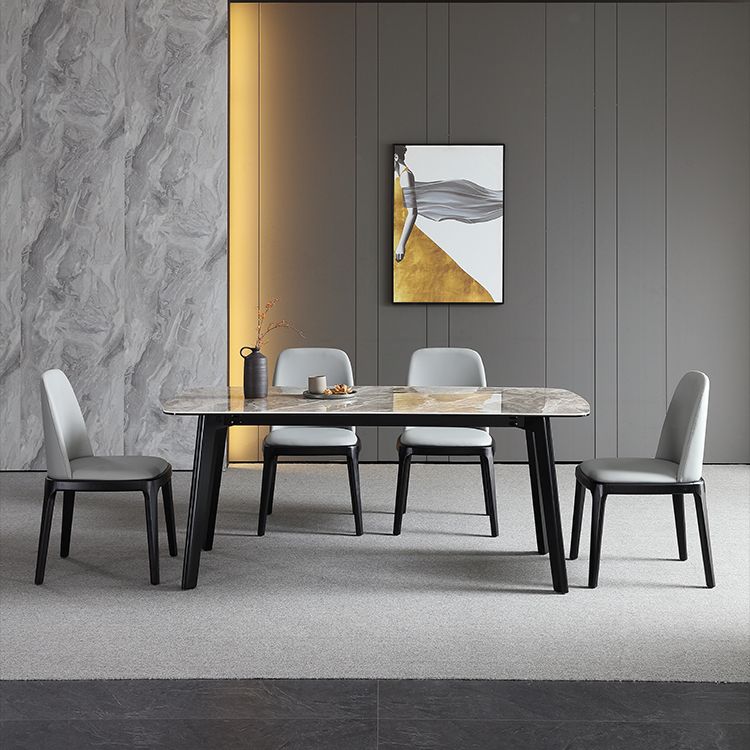 Industrial Wood Dining Room Chair Faux Leather Armless Chairs for Home Use Clearhalo ' kitchen&dining_furn' 'Dining Chairs' 'Dining Tables & Seating' 'dining_chair' 'furn' 'furn_dining_chair' 'Furniture' 'furniture_dining_chair' 'Kitchen & Dining Furniture' 'kitchen' 1200x1200_0bc3c8e5-40f4-4ba6-a17c-69c7328bb272