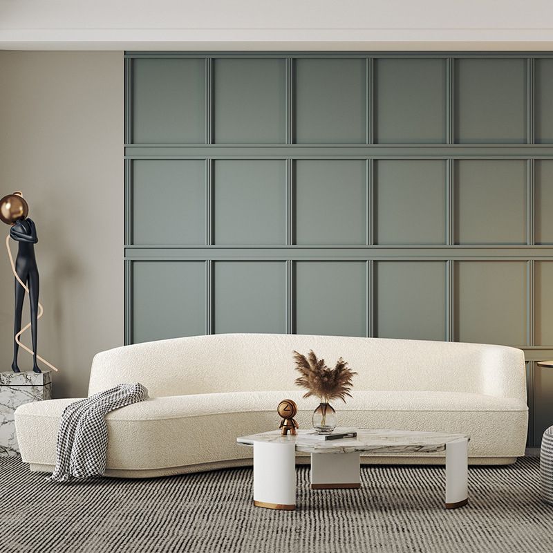 30" Wide Contemporary Sectional Sofa Fabric Curved Corner Sectional Clearhalo 'furn' 'furn_sectionals' 'Furniture' 'Living Room Furniture' 'Sectionals' 1200x1200_0bc468ea-95e0-48e9-8be6-36a496b7e9ce