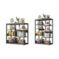 Industrial Open Etagere Bookshelf Steel Frame Manufactured Wood Shelf Bookshelf Clearhalo 'Bookcases' 'furn' 'furn_bookcases' 'Furniture' 'furniture_bookcases' 'kitchen' 'kitchen_bookcases' 'Living Room Furniture' 'Office Furniture' 1200x1200_0bc53413-fe30-4fe0-a754-a074a7143464
