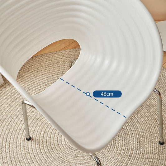 Industrial Style Arm Chair Plastic Indoor Dining Chair for Living Room