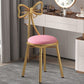 Glam Style Velvet Armless Chair Metal Dining Chair for Restaurant Use